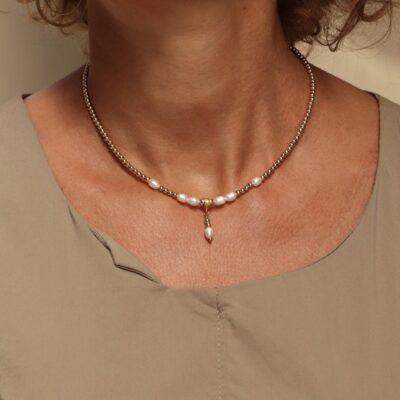 Collares PLATADEPALO perlas