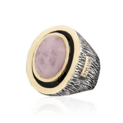 Anillo Styliano plata y oro