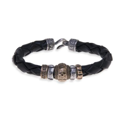 PULSERAS SKULL PLATADEPALO