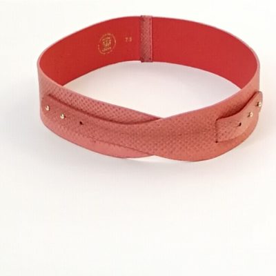 cinturon para vestidos-cinturon rosa - piel serpiente